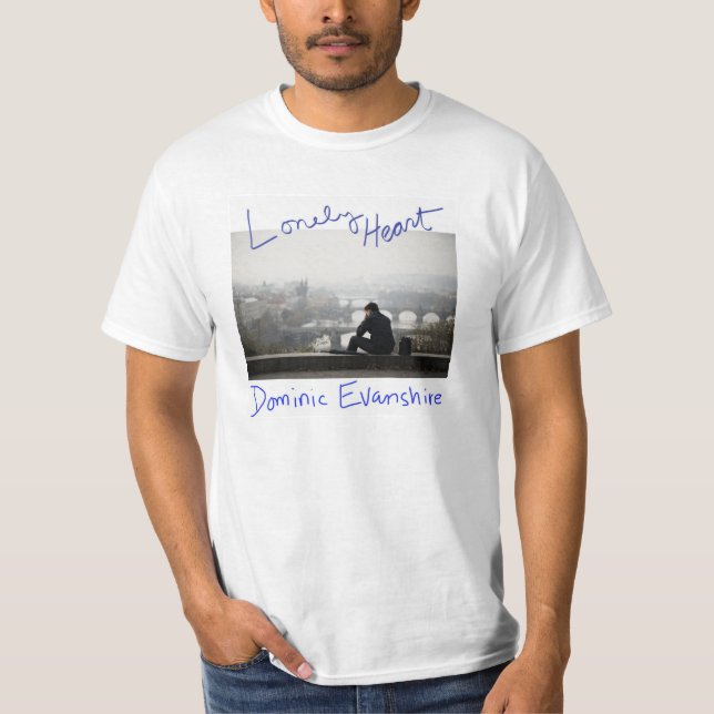 Den ensamma hjärtamanar värderar utslagsplatsen tee shirt (Framsida)