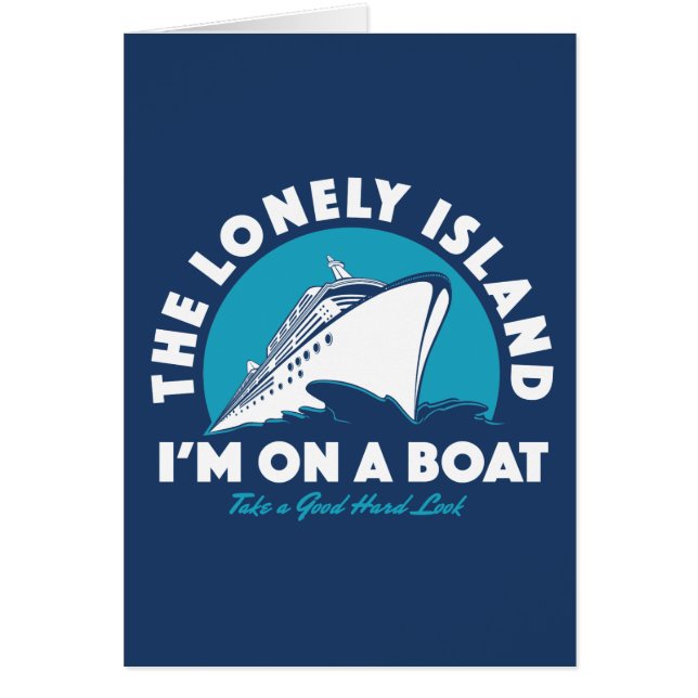 Den ensamma ön - ta en Look Hälsningskort (Framsidan)