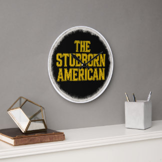 Den envisa amerikanska klockan med djärvt emblem stor klocka