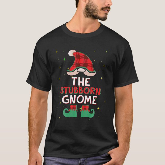 Den envisa Gnome Matching Group Jul Holida T Shirt (Framsida)