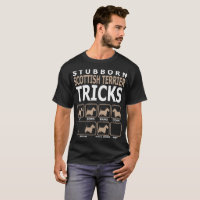 Den envisa skotska Terrierhunden lurar tshirten