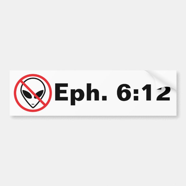 Den Ephesians 6:12 - motstå Bildekal (Framsidan)