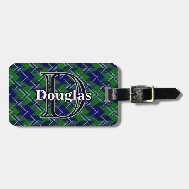 Den episka Skottland klanDouglas tartanen Bagagebricka (Horisontell Framsida)