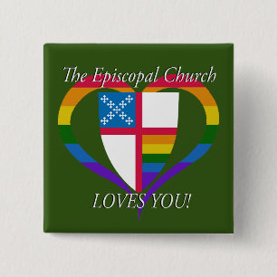 Den episkopiska kyrkan Kärlek du knullar HBT-Pride Knapp