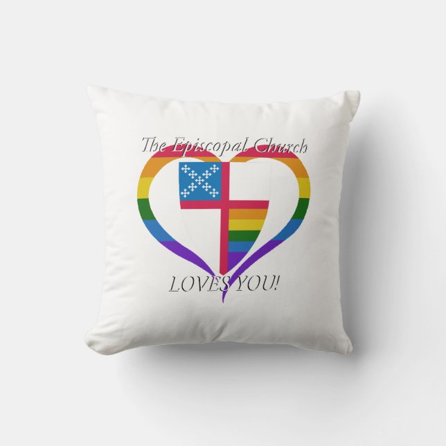 Den episkopiska kyrkan Kärlek du Pillow Kudde (Framsida)