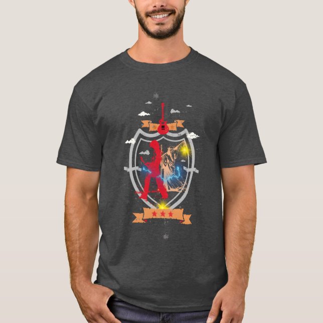 den eremit rockstjärna gåva t shirt (Framsida)