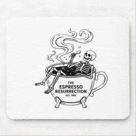 Den Espresso-upståndelsen Roliga Skelett Kaffe Musmatta