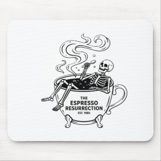 Den Espresso-upståndelsen Roliga Skelett Kaffe Musmatta