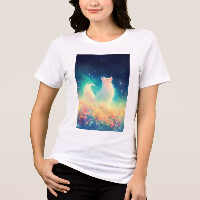 Den Eteriska Vargens Nattvisa T Shirt (Framsida)