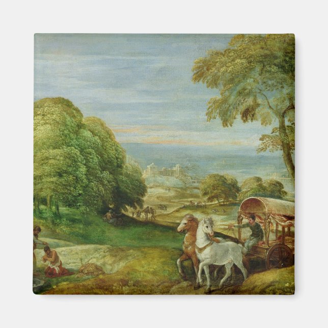 Den etiopiska Eunuchs baptism Magnet (Framsidan)