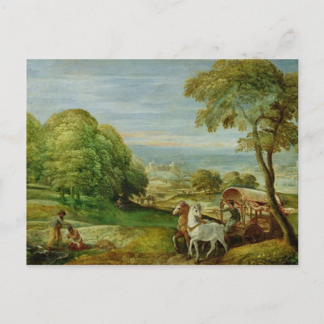 Den etiopiska Eunuchs baptism Vykort (Framsida)