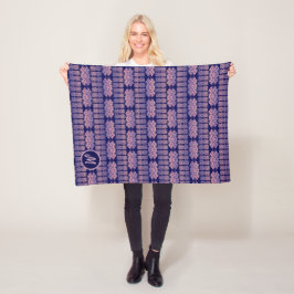 Den etniska afrikanen görar randig det geometriska fleecefilt