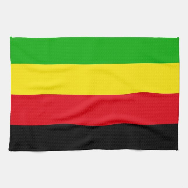 Den etniska flagga Bamileke-stammen National Movem Kökshandduk (Horisontell)