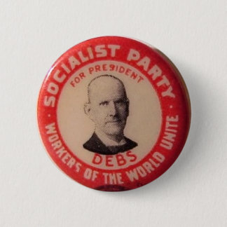 Den Eugene Debs reproduktionen klämmer fast Knapp
