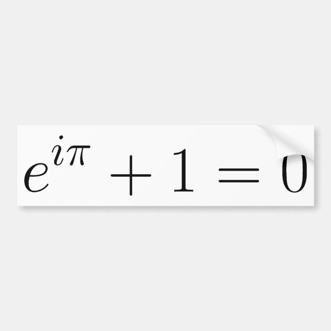 Den Euler formeln Bildekal (Framsidan)
