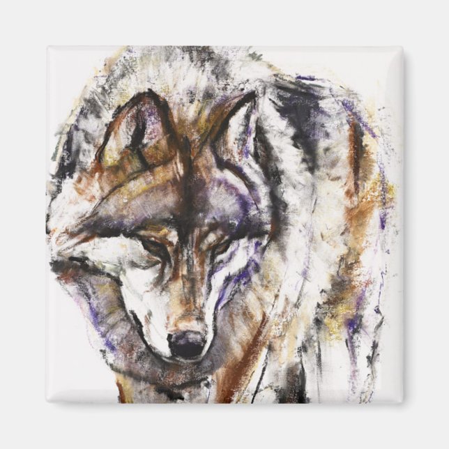 Den europeiska Vargen Magnet (Framsidan)