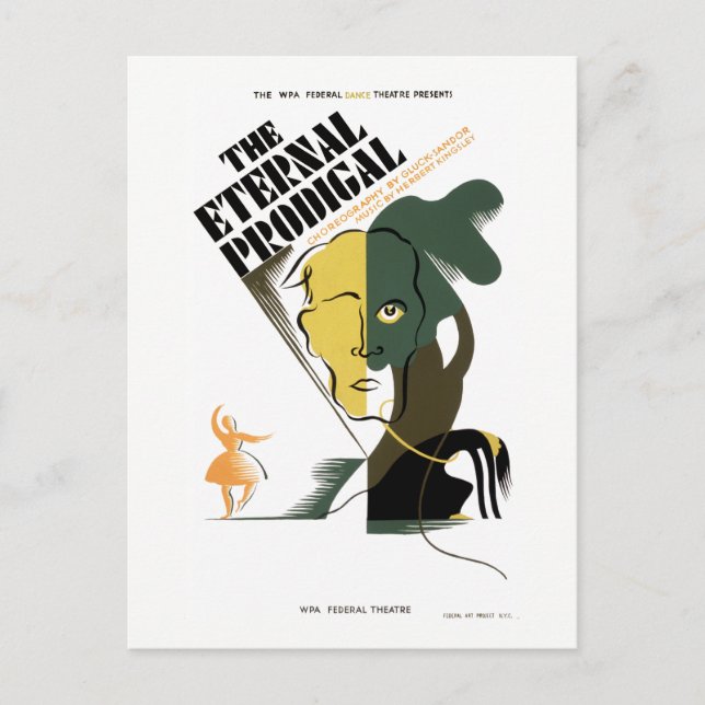 Den eviga prodigalen vykort (Framsida)