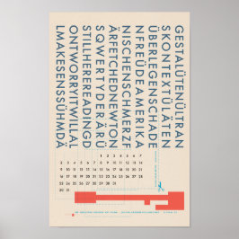 den EVIGVARANDE KALENDERN av FLOMM Poster