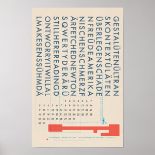den EVIGVARANDE KALENDERN av FLOMM Poster