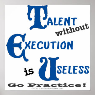 Den Executionless talangen slösas Poster