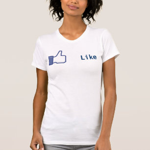 Den Facebook något liknande knäppas skjortan Tee Shirt