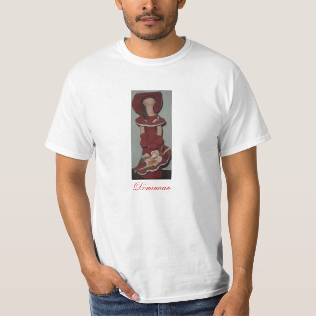 Den Faceless dominikanska keramiska dockan, Muneca T-shirt (Framsida)
