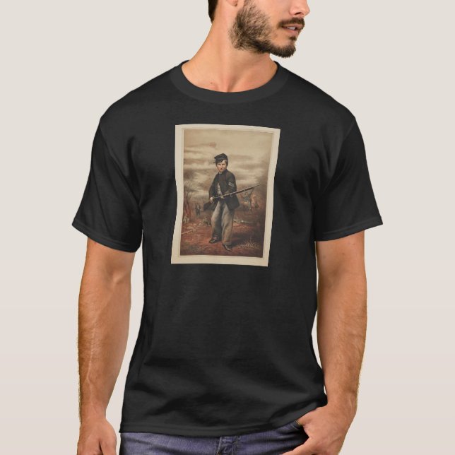 Den fackliga handelsresandepojken John Clem på T-shirt (Framsida)