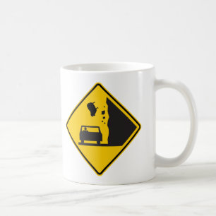 Den fallande zona huvudvägen för får underteckn kaffemugg