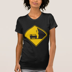 Den fallande zona huvudvägen för sten underteckn tee shirt