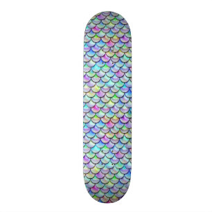 Den Falln regnbågen bubblar sjöjungfrufjäll Mini Skateboard Bräda 18,5 Cm