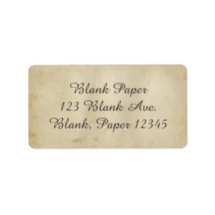 Den fantastiska antika Nedfläckaden Papper 1800-år Adressetikett