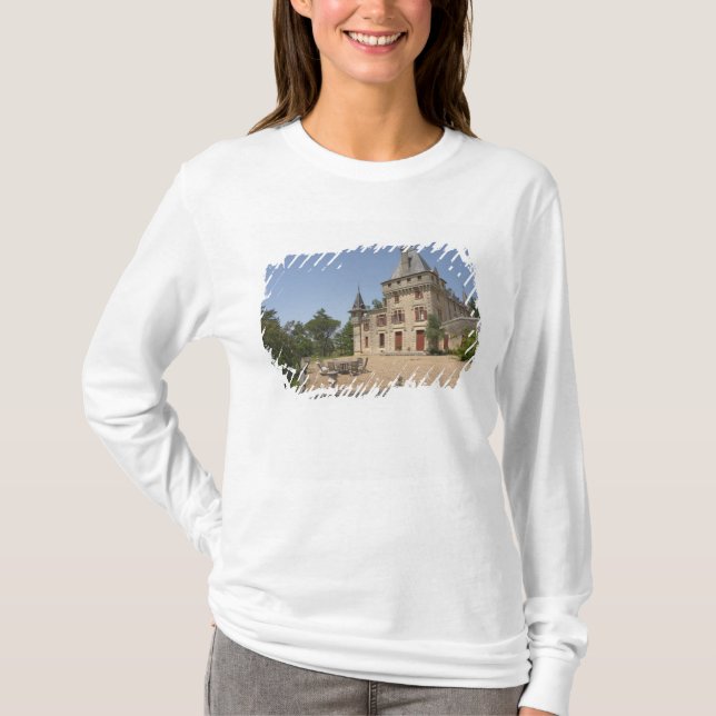Den fantastiska Chateau de Pressac och trädgården T Shirt (Framsida)