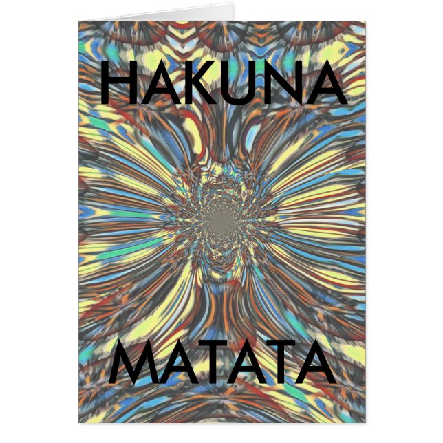 Den fantastiska, fantastiska designen i Färg Hälsningskort (Framsidan)