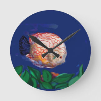 Den fantastiska fisken rund klocka