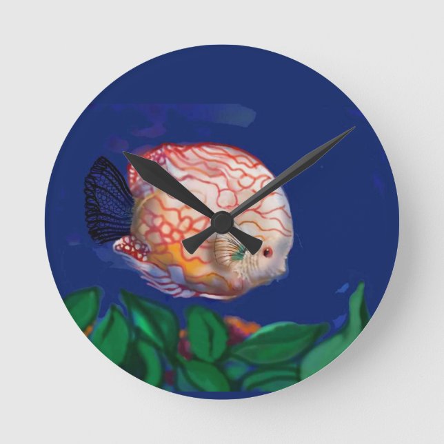 Den fantastiska fisken rund klocka (Framsida)