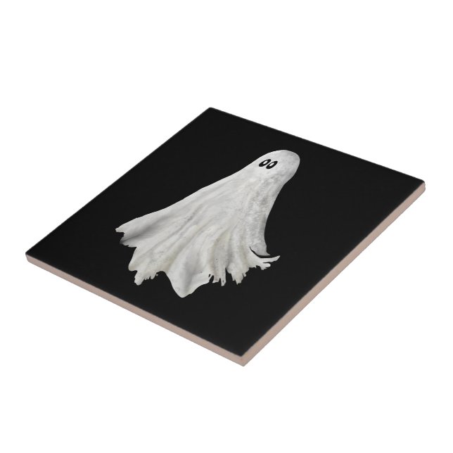 Den fantastiska Ghost från Halloween Teckning Kakelplatta (Sidan)