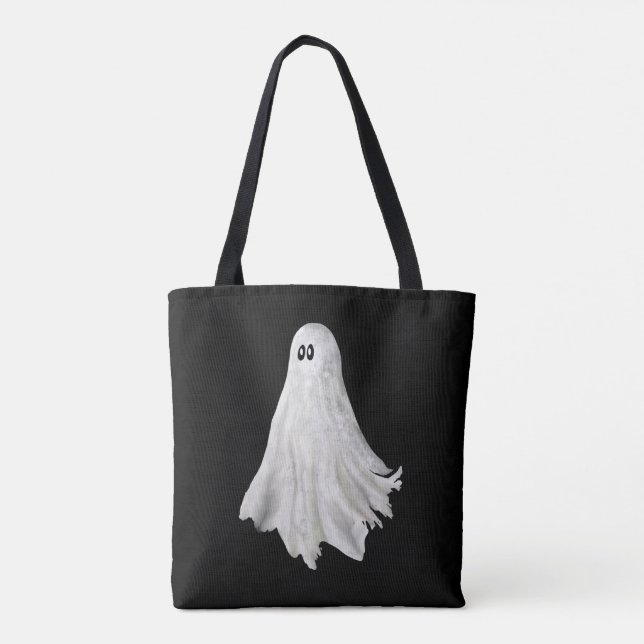 Den fantastiska Ghost från Halloween Teckning Tygkasse (Baksida)