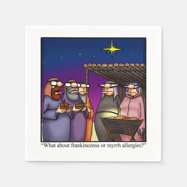 Den fantastiska julen Humor Party Napkins Pappersservett (Framsidan)