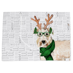 Den fantastiska julen Hund Wheaten Terrier Älskare
