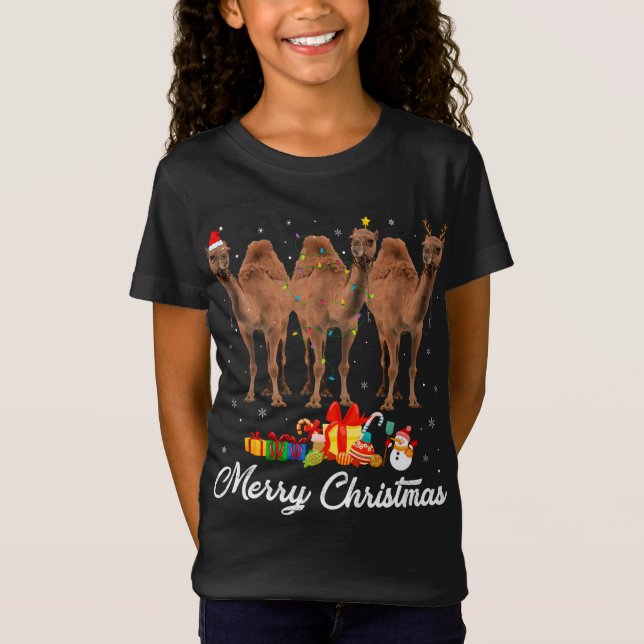 Den fantastiska julen Ljus Julafton Pajama Camel A T Shirt (Framsida)