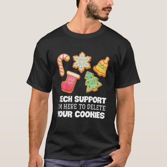 Den fantastiska jultekniska supportdatorn IT Julaf T Shirt (Framsida)