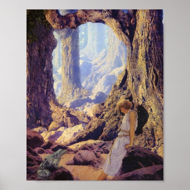 Den fantastiska prinsen av Maxfield Parrish Poster (Framsidan)