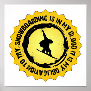 Den fantastiska snowboardingen förseglar poster
