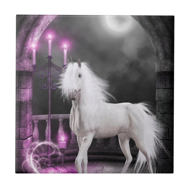 Den fantastiska Unicorn Kakelplatta (Framsidan)