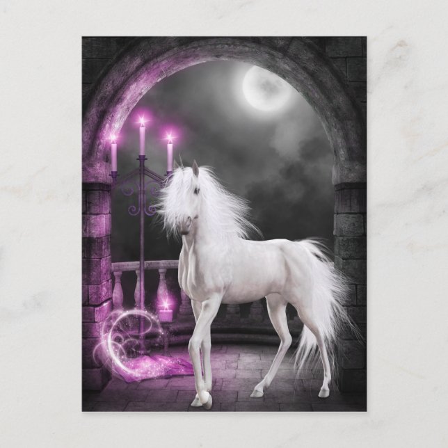 Den fantastiska Unicorn Vykort (Framsida)
