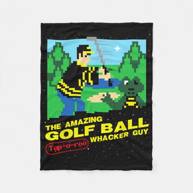 Den fantastiske golfbollen Tap-a-roo Whacker Guy  Fleecefilt (Framsidan)