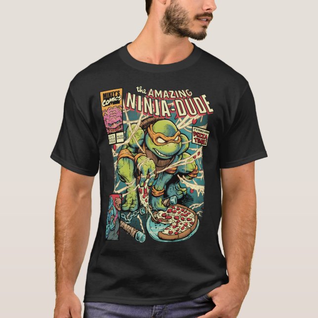 Den fantastiske ninjamannen vintage t shirt (Framsida)