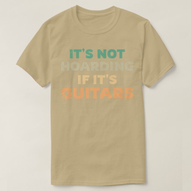 Den får inte ta hand om sina garnitärer, guitarist t shirt (Design framsida)