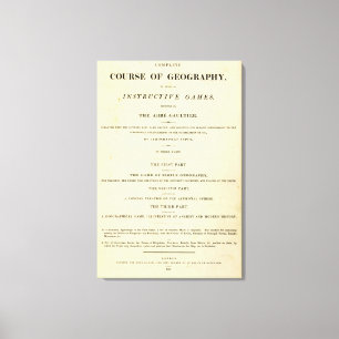 Den färdiga titelsidan jagar av geografi canvastryck