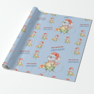 Den färgade jultomten hälsar dig presentpapper